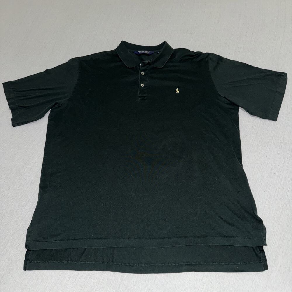 Polo Ralph Lauren Forest Green Short Sleeve Polo L Pima Cotton Preppy Golf EUC